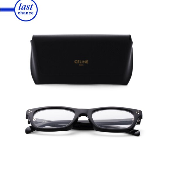 CELINE Shiny Black 53mm Opticals - Picture 1 of 2